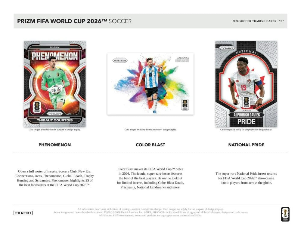 2026 Panini Prizm World Cup Soccer Mega Box