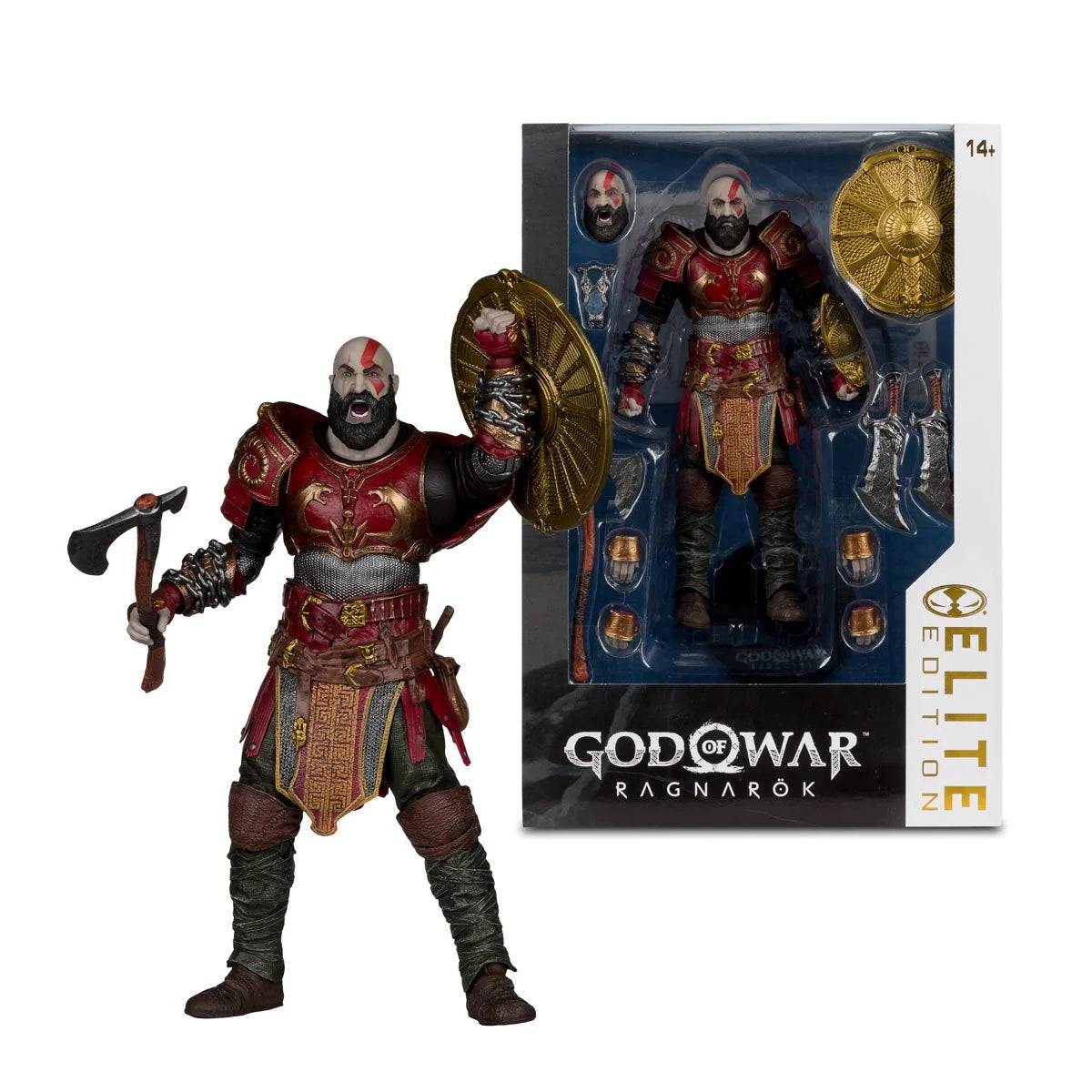 McFarlane Elite Edition - #14 God of War: Ragnarok - Kratos with Ares Armor - 7-Inch Action Figure