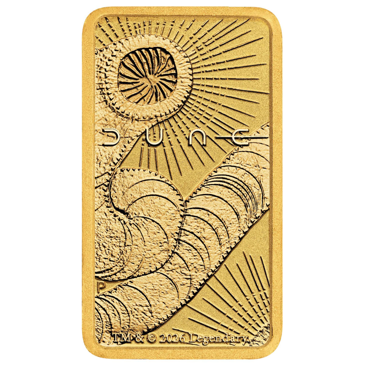 2026 Perth Mint - Dune 1G Gold Minted Bar on Card