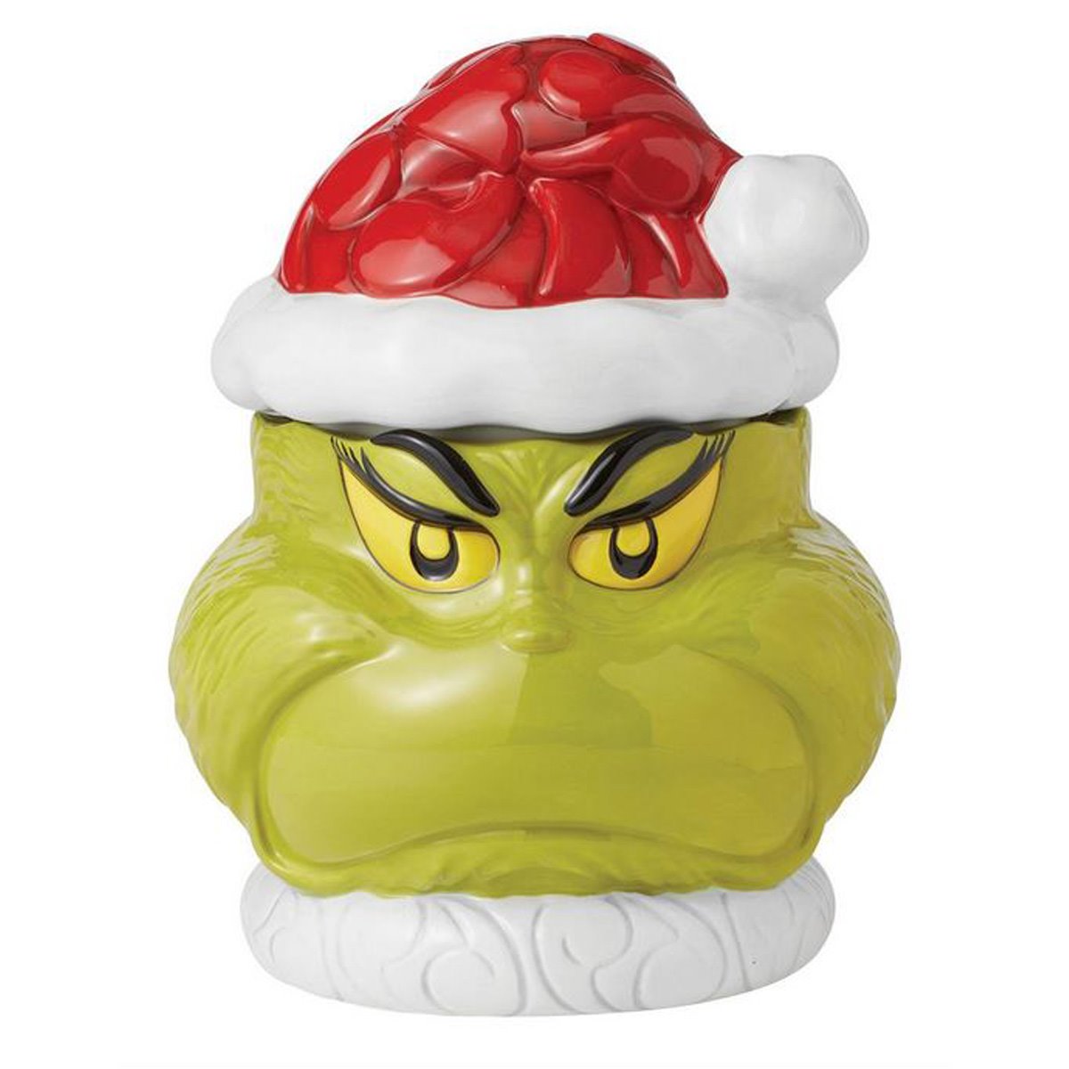 Enesco: Dr. Seuss Grinch Naughty and Nice Double-Sided Cookie Jar (10 Inches)