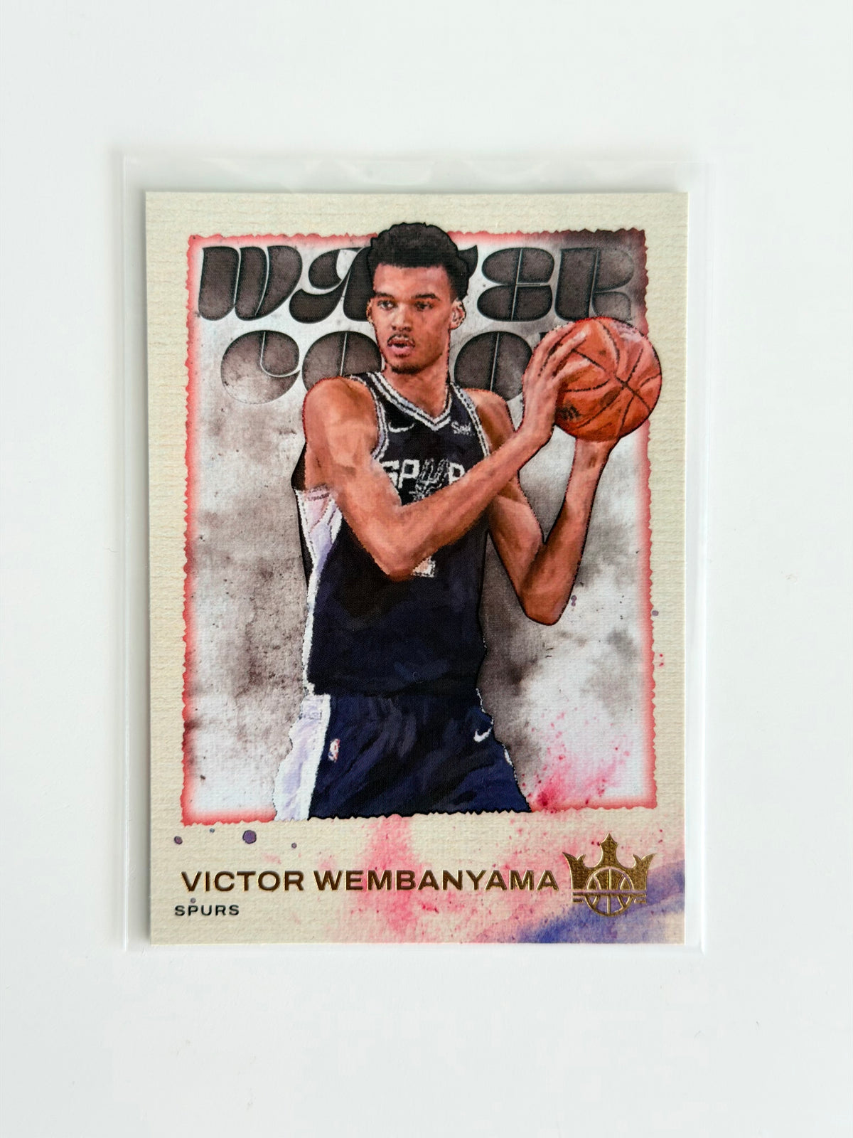 2023-24 Panini - Victor Wembanyama - Court Kings #1 - Water Color Rookie - Raw Ungraded Card