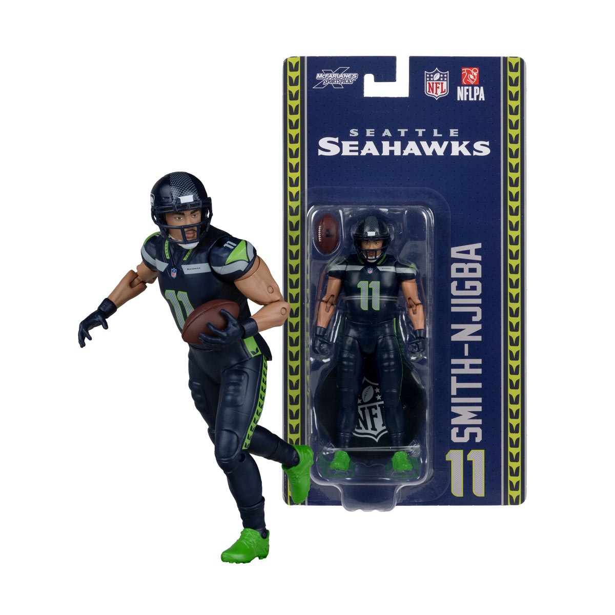 NFL McFarlane's SportsPicks Wave 2 Seattle Seahawks Jaxon Smith-Njigba 6-Inch Action Figure (PRE-ORDER NOVEMBER 2026)
