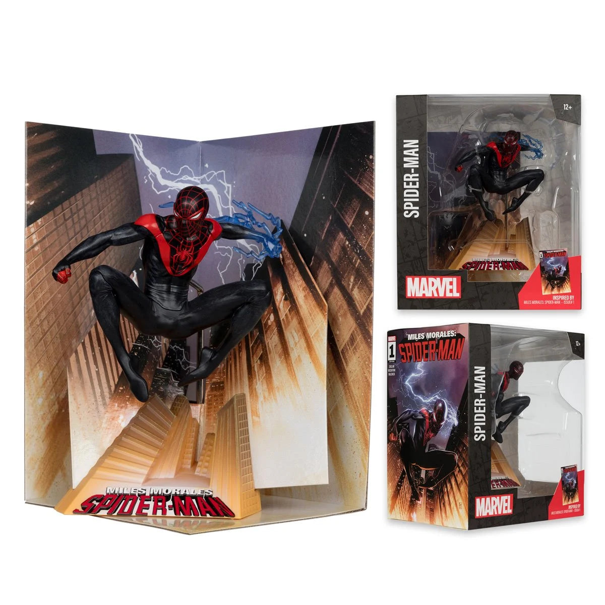 McFarlane - Spider-Man  1:10 Scale - Miles Morales: Spider-Man #1 with Scene Case