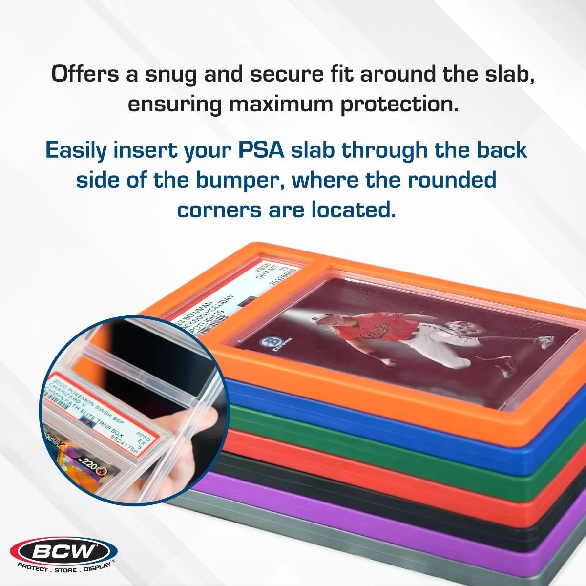BCW Slab Bumpers 6 Pack for PSA Cards - Translucent