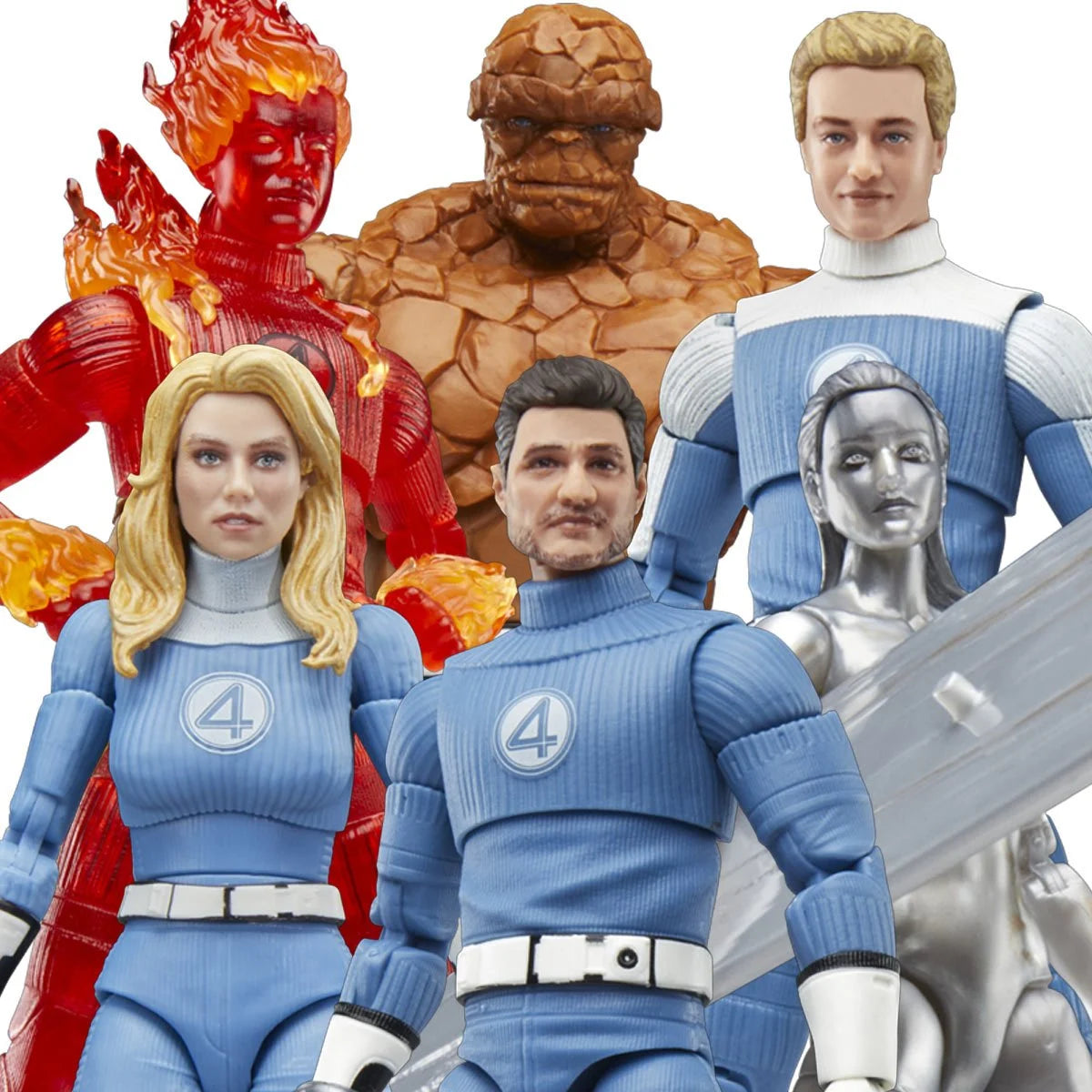 Marvel Legends -  The Fantastic Four: First Steps - Wave 1 Complete Set - 6-Inch Action Figures