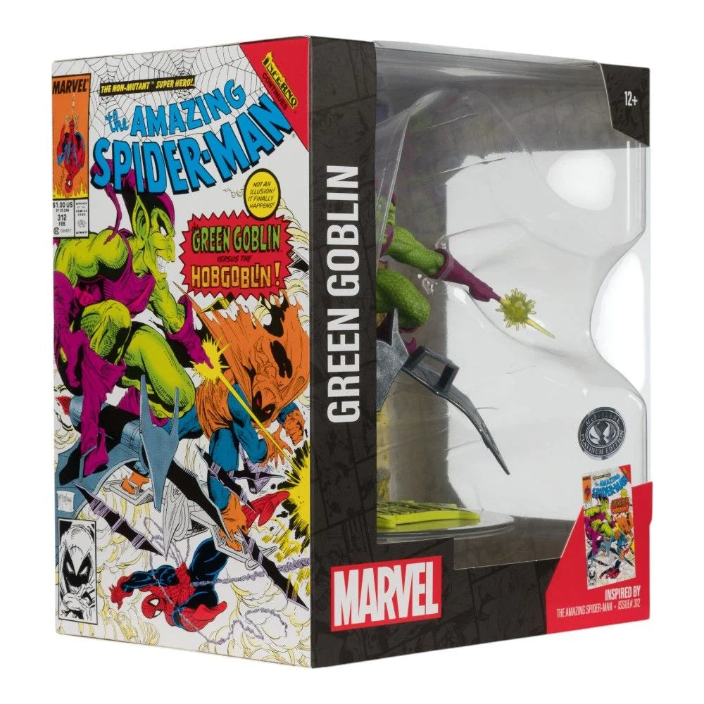 McFarlane - Green Goblin Platinum Edition 1:10 Scale - The Amazing Spider-Man #312 with Scene Case