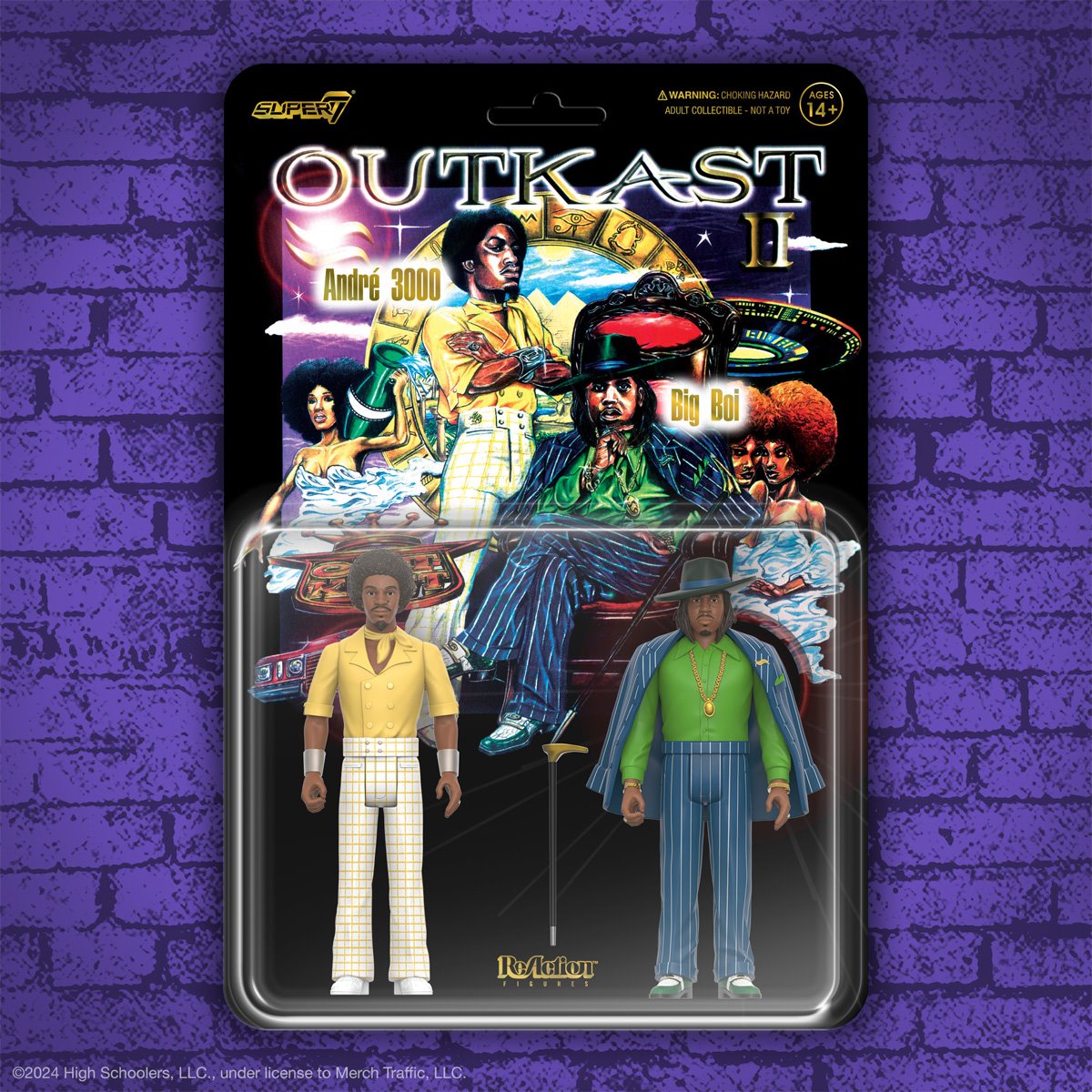 OutKast - Aquemini - Big Boi and André 3000 3 3/4-Inch ReAction Figures - Super7
