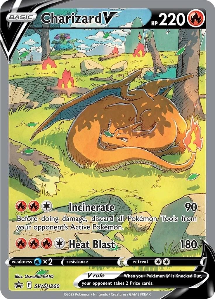 2022 Pokemon - Charizard Promo3 Card Set - #SWSH260, VMax #SWSH261, VStar #SWSH262 - Ultra Premium Collection - Ungraded Cards