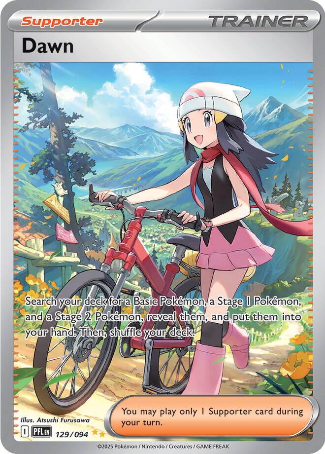2025 Pokemon - Phantasmal Flames - Dawn #129  -  PFL-EN - Raw Ungraded Card