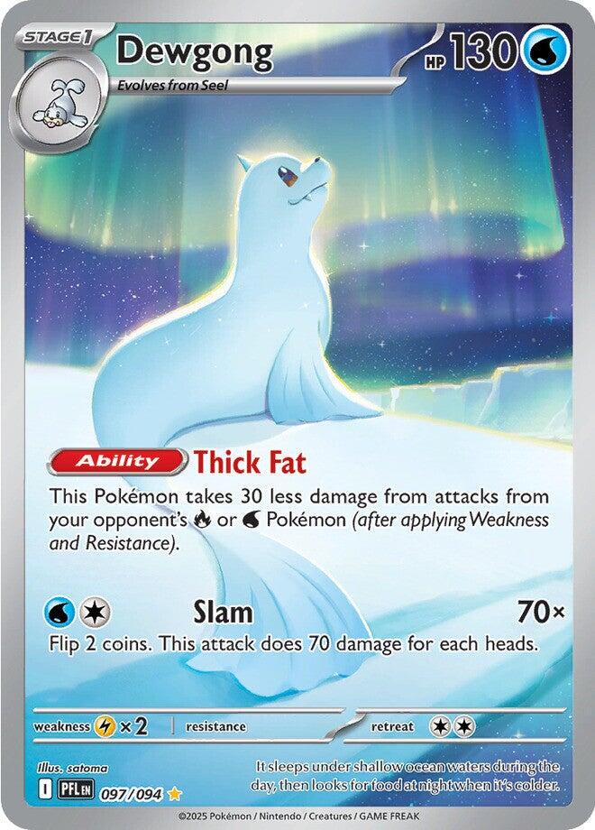 2025 Pokemon - Phantasmal Flames - Dewgong #97 -  PFL-EN - Raw Ungraded Card (Copy)