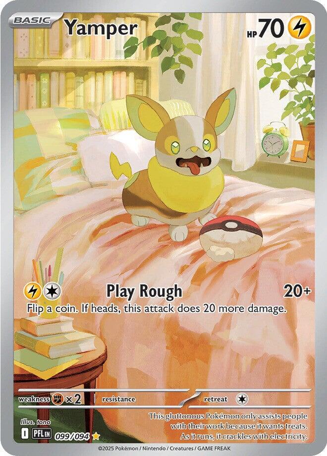2025 Pokemon - Phantasmal Flames - Yamper #99 -  PFL-EN - Raw Ungraded Card