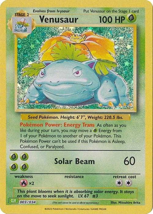 2023 Pokemon - TCG Classic Collection - Venusaur Deck - Complete 60 Card CLV Set - Ungraded Raw Card