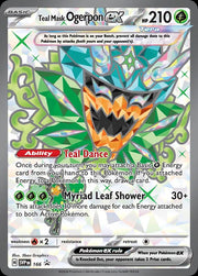 2024 Pokemon SVP EN: − Teal Mask Ogerpon Ex #166 − Black Star Promo  − Raw Ungraded Card