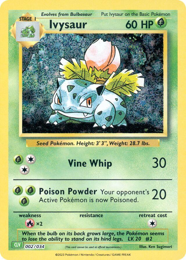 2023 Pokemon - TCG Classic Collection - Venusaur Deck - Complete 60 Card CLV Set - Ungraded Raw Card