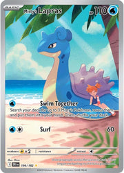 2025 Pokemon - Destined Rivals - Misty's Lapras #194 Art Rare − Raw Ungraded Card