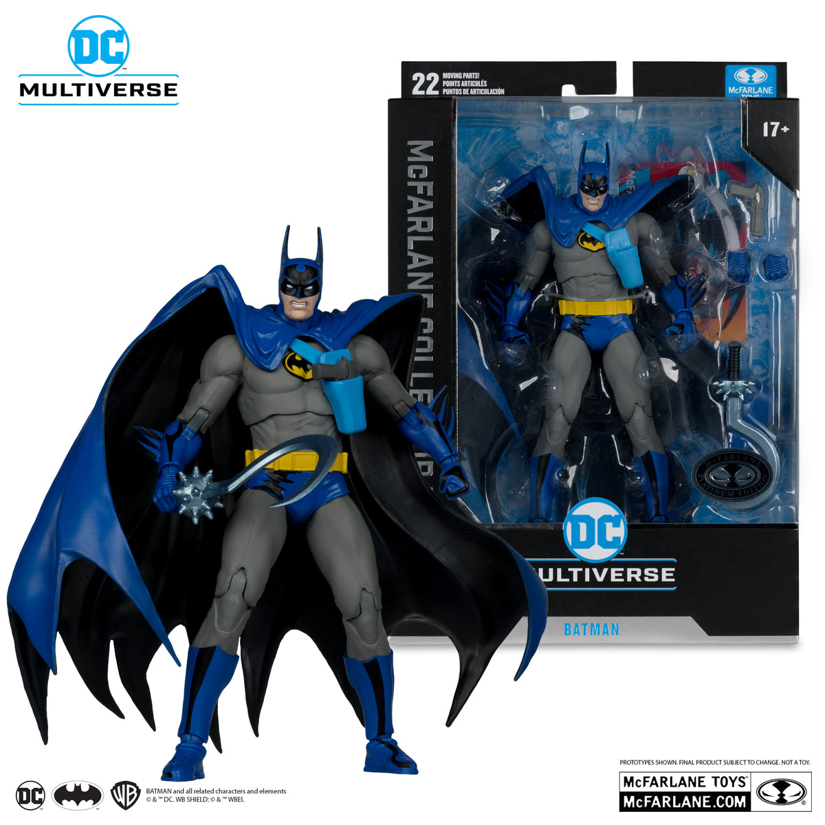 DC Collector Edition - #34 Batman - CHASE Platinum Edition - Year Two Version 7-Inch Scale - McFarlane
