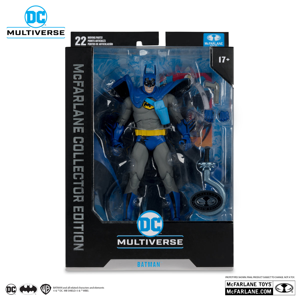DC Collector Edition - #34 Batman - CHASE Platinum Edition - Year Two Version 7-Inch Scale - McFarlane