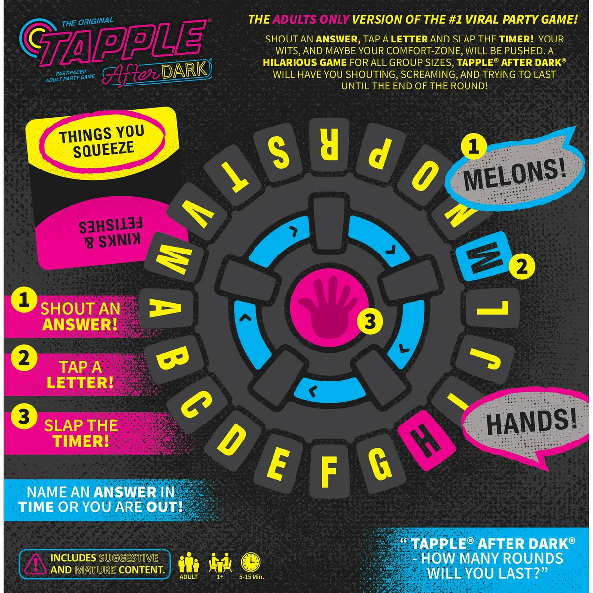 The Original Tapple After Dark Party Game