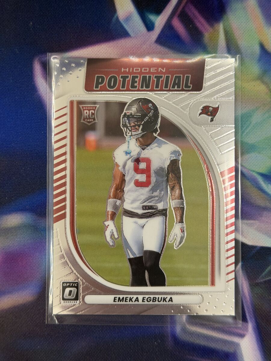 Emeka Egbuka Rated Rookie Hidden Potential Front - 2025 Donruss Optic