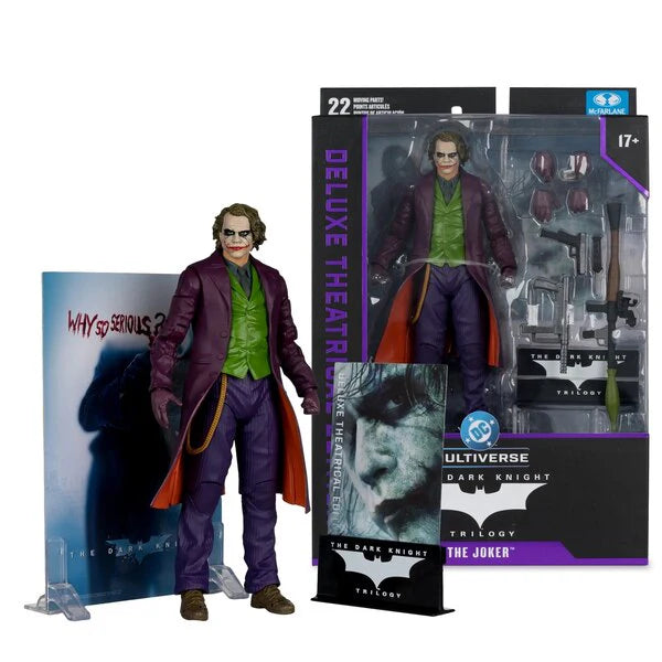 McFarlane DC - The Joker (Deluxe Theatrical Edition) Heath Ledger - The Dark Knight - 7" Action Figure