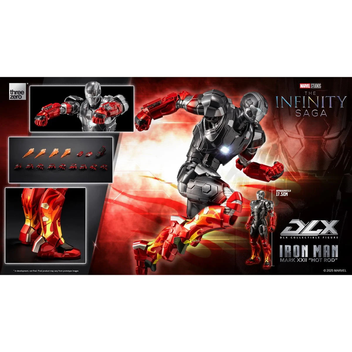 Marvel Studios DLX - Iron Man Mark 22 Hot Rod - 1:12 Scale Action Figure (PRE-ORDER AUGUST 2025)