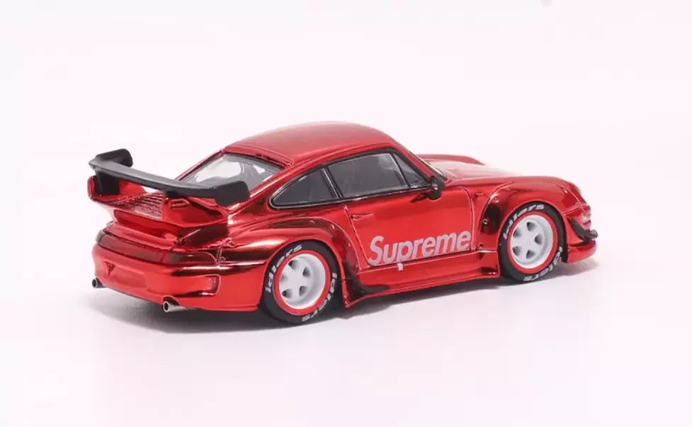 Fast Speed 1:64 - Porsche RWB 993 GT - Chrome Red Supreme