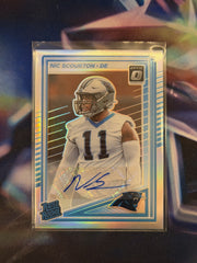 Nic Scourton Rated Rookie Auto Holo Prizm Front - 2025 Donruss Optic