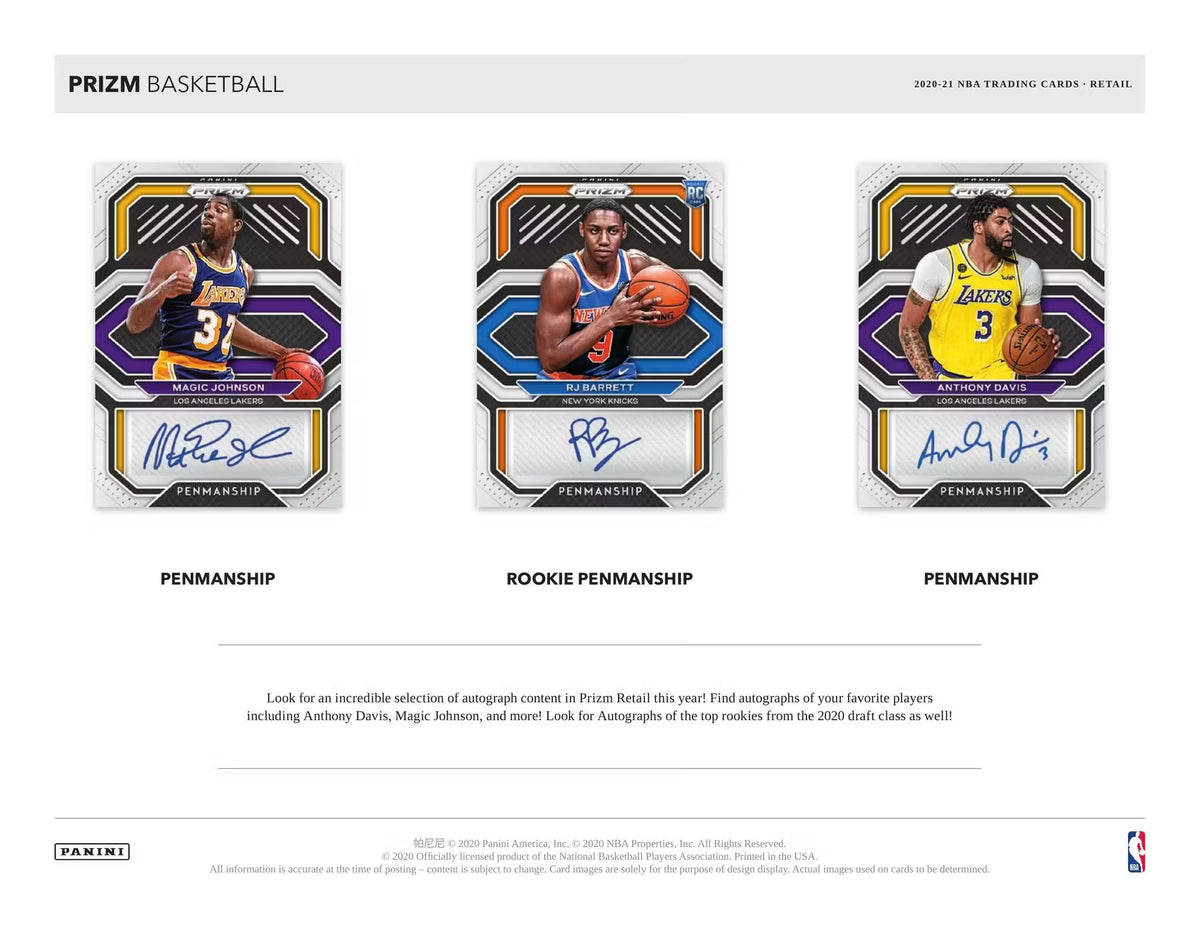 2020-21 Panini Prizm Basketball Retail Box (Anthony Edwards Rookie Year + More)