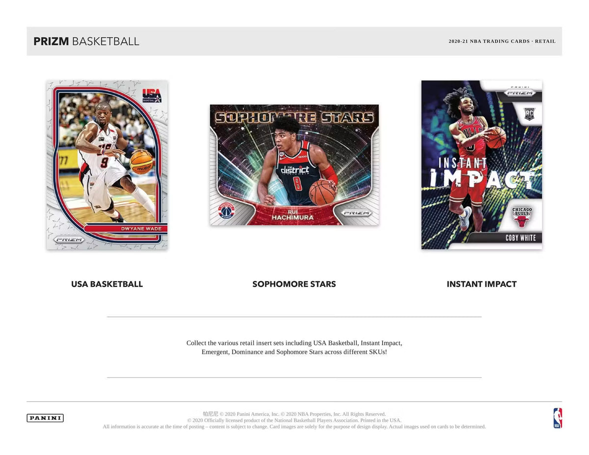 2020-21 Panini Prizm Basketball Retail Box (Anthony Edwards Rookie Year + More)