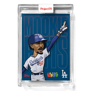 2021 Topps Project 70 - Blue the Great - 2020 Topps Baseball - Mookie Betts - #412 - Limited to /1700