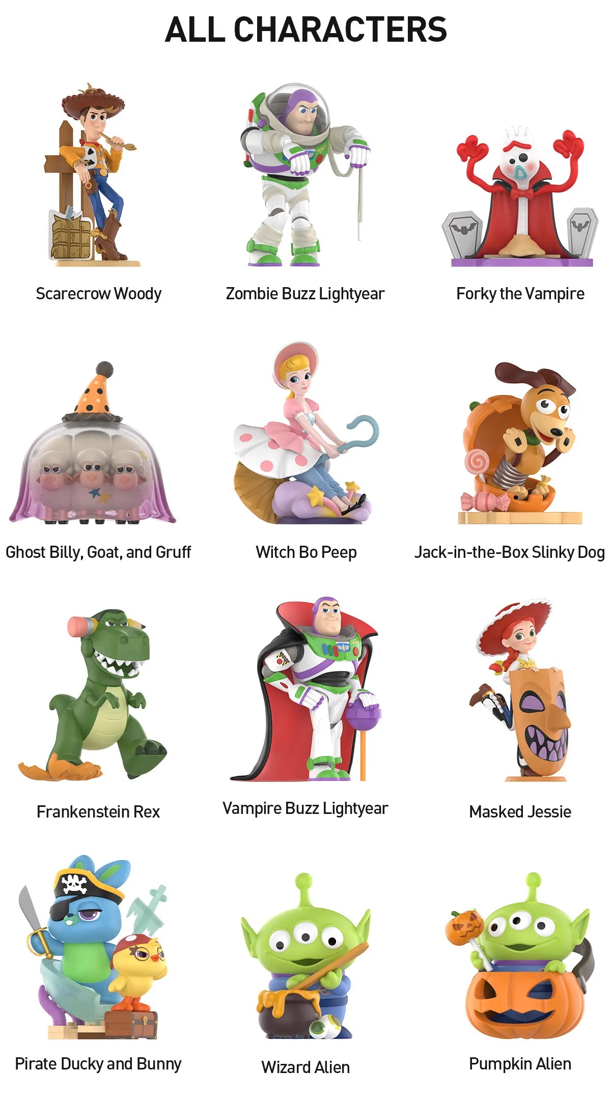 Pop Mart - PICK YOUR FIGURE - Disney/Pixar Spooky Night Series