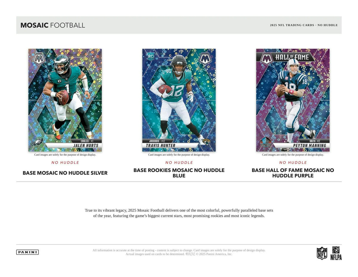 2025 Panini Mosaic Football No Huddle Box