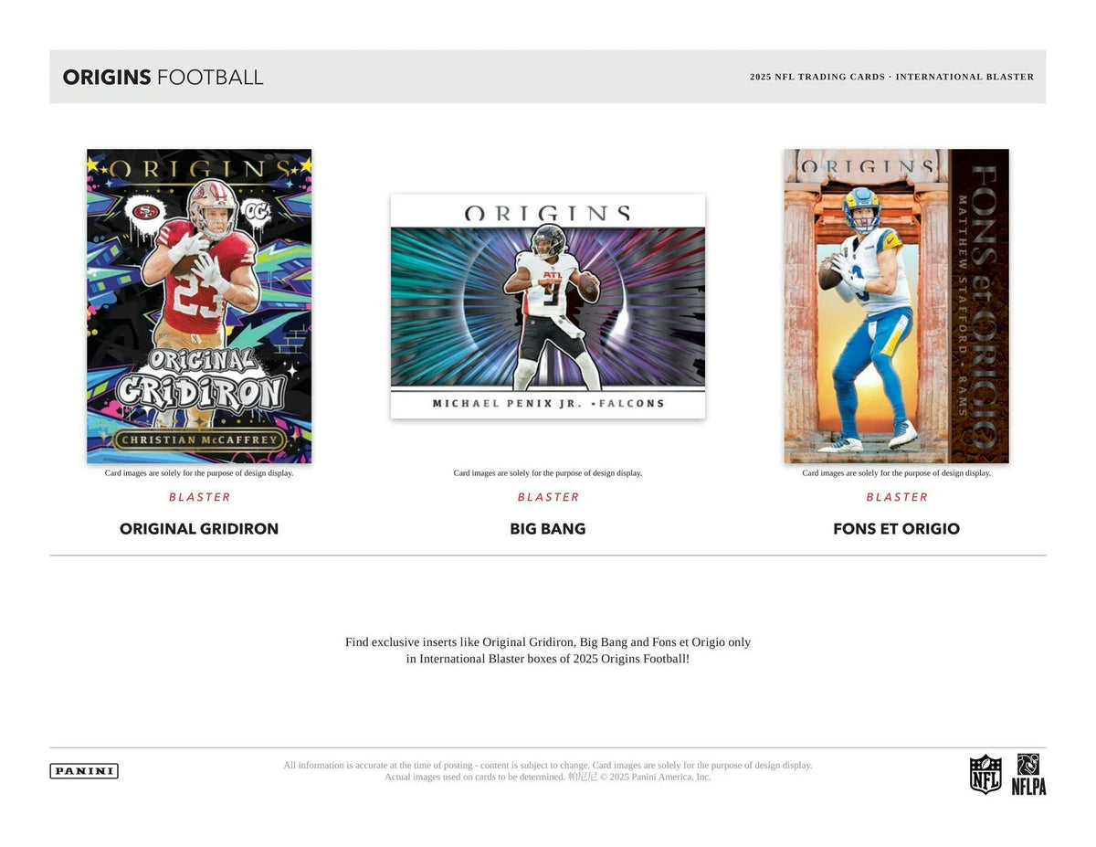 2025 Panini Origins International Football Blaster