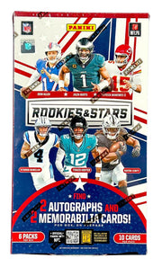 2025 Panini Rookies and Stars Football Hobby Box (2 Autographs + 2 Memorabilia Cards Per Box)