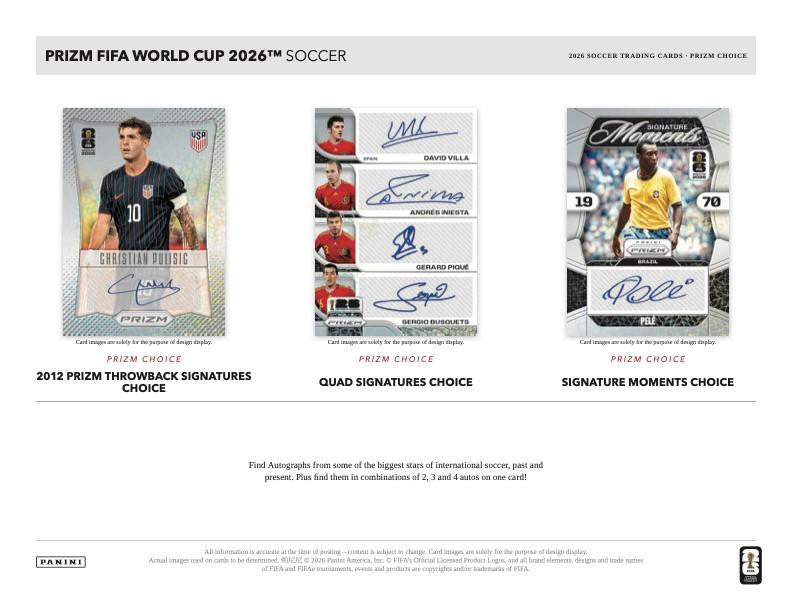2026 Panini Prizm Choice World Cup Soccer Hobby Box