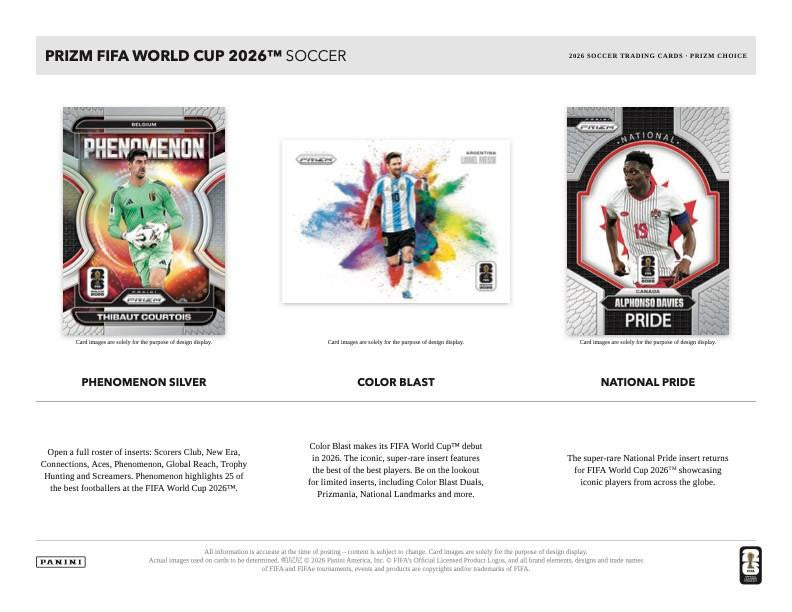 2026 Panini Prizm Choice World Cup Soccer Hobby Box