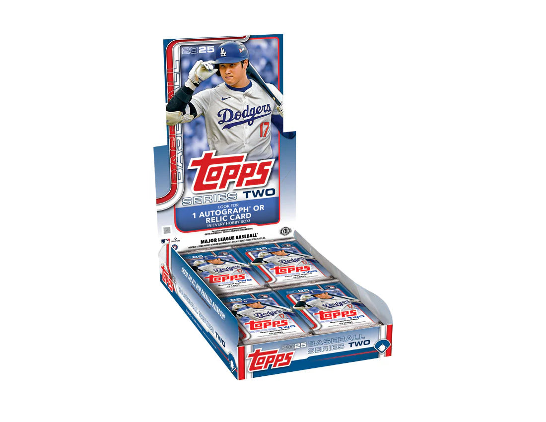 2025 Topps Series 2 Baseball Hobby Box (1 Auto or Relic + 1 Promo Pack Per Box)