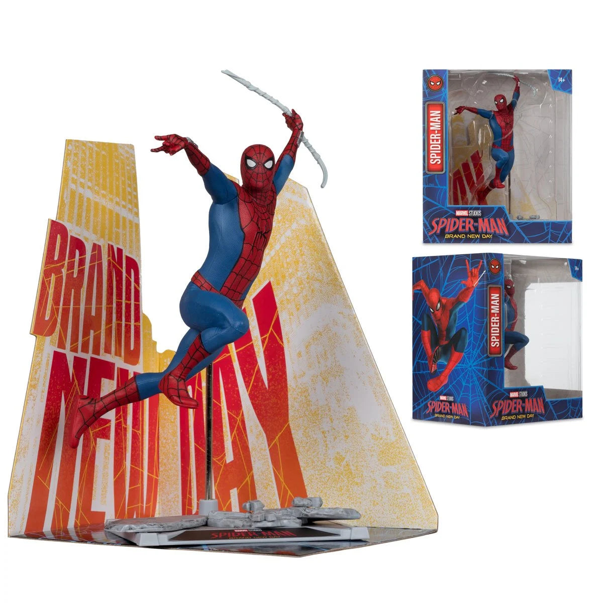 McFarlane - Spider-Man: Brand New Day - Spider-Man + Hulk Set of 2 - 1:10 Scale Posed Figures with Scene