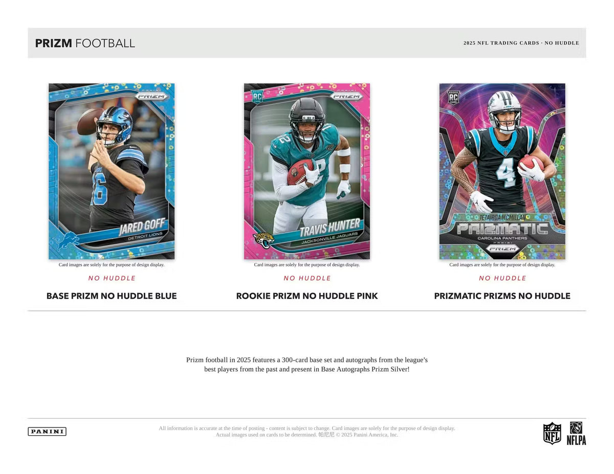 2025 Panini Prizm Football No Huddle Box - NFL Trading Card Box