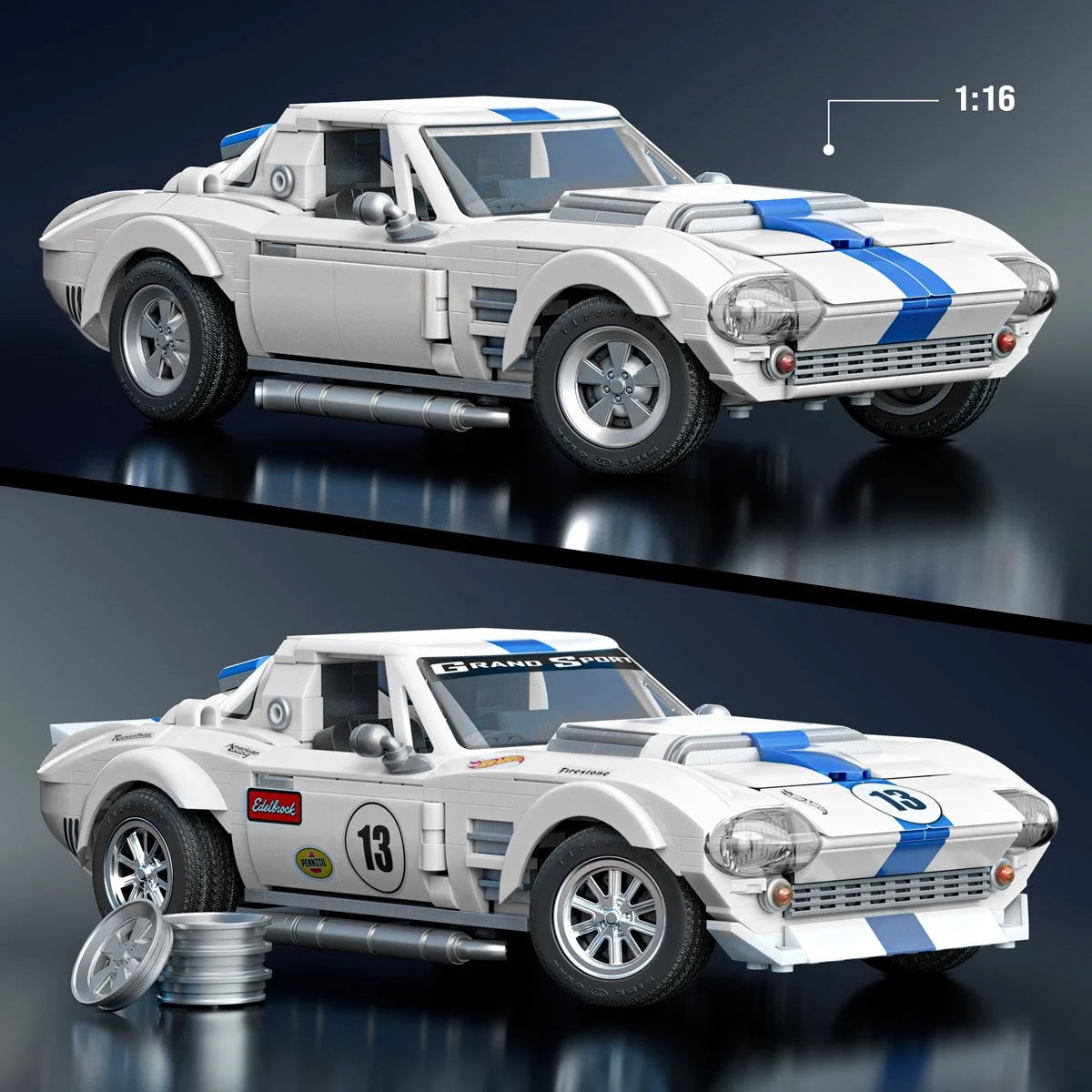 Mattel Brick Shop x Hot Wheels Corvette Grand Sport - PRE-ORDER DECEMBER 2025