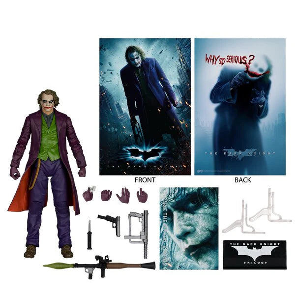 McFarlane DC - The Joker (Deluxe Theatrical Edition) Heath Ledger - The Dark Knight - 7" Action Figure