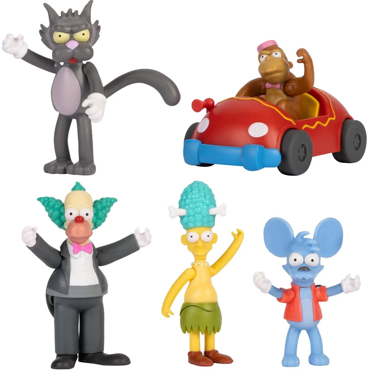The Simpsons - The Simpsons Krusty the Clown Show 6 Piece Set - 2.5" Action Figures - Jakks Pacific