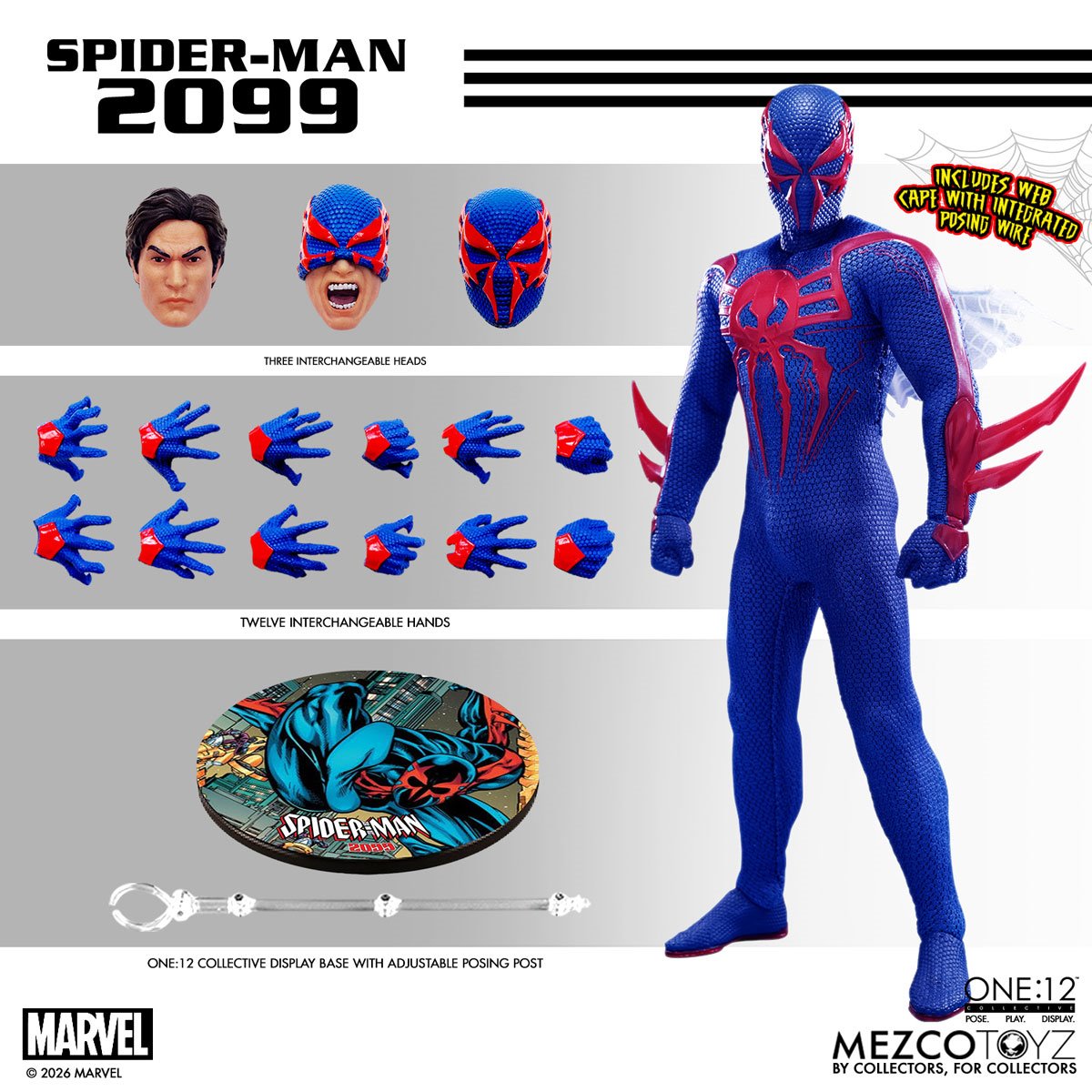 Mezco One:12 Collective Spider-Man 2099 Action Figure (PRE-ORDER JANUARY 2027)