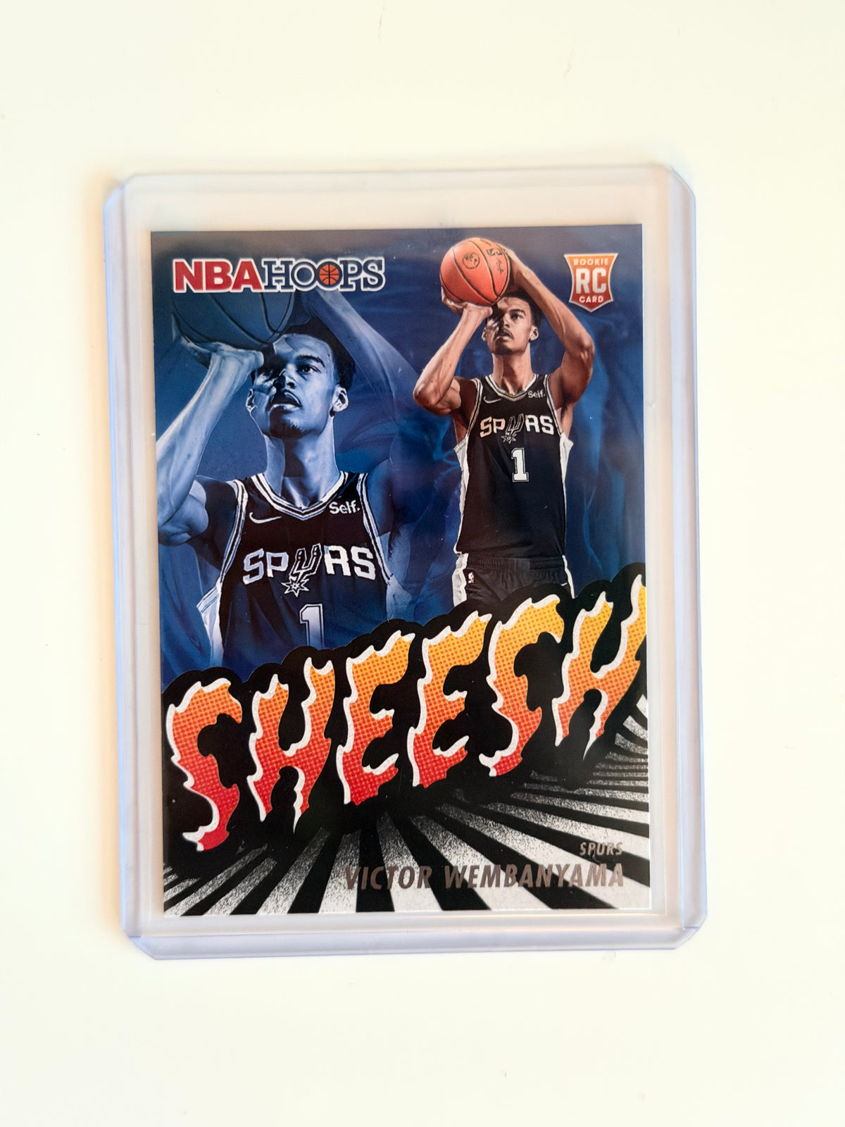 2023-24 Panini NBA Hoops - Victor Wembanyama - Sheesh Rookie Card #23 - Raw Ungraded Card