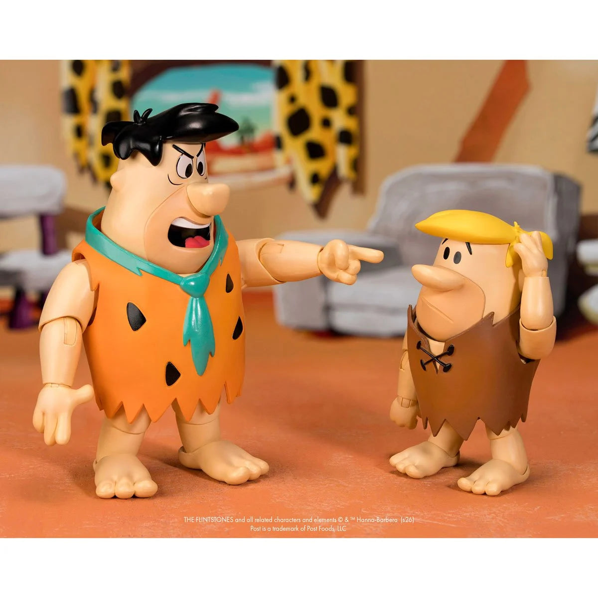 Fruity Pebbles Fred Flintstone & Cocoa Pebbles Barney Rubble Set of 2 - 1:12 Action Figure - Jada Toys (PRE-ORDER JULY 2026)