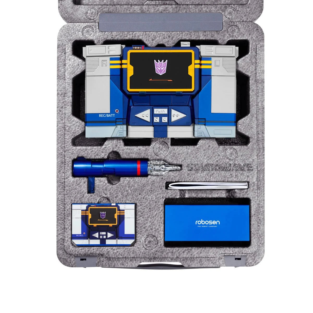 Robosen Robotics - Transformers Soundwave Flagship Auto-Converting Robot w/ Bluetooth Speaker