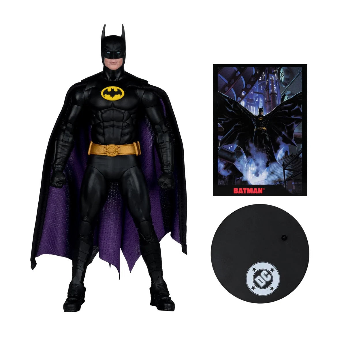 Mcfarlane DC Direct - Batman 1989 + Batman Justice Page Punchers - Set of 2 Action Figure with Comic Book