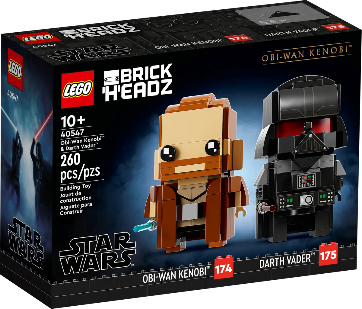 LEGO BrickHeadz - Obi-Wan Kenobi and Darth Vader - #40547 (RETIRED)
