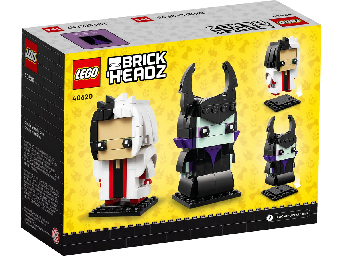 LEGO BrickHeadz - Cruella & Maleficent - #40620 (RETIRED)