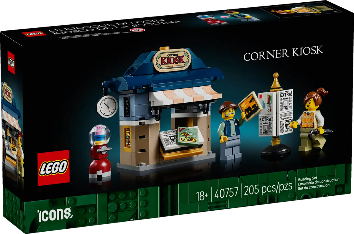 LEGO Icons – LEGO Tudor Corner #10350 + Bonus Corner Kiosk GWP #40757 (RETIRED)